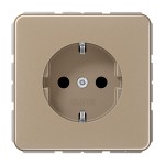 JUNG CD1520GB SCHUKO®-Steckdose, 16 A 250 V ~, Aluminium eloxiert, Serie CD, gold-bronze 