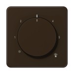 JUNG CD1749BFBR Abdeckung für Thermostat, Thermoplast, Serie CD, braun 