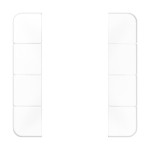 JUNG CD504TSAWW Tastensatz, F50, Thermoplast, Serie CD, alpinweiß 