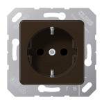 JUNG CD5120BFBR SCHUKO®-Steckdose, 16 A 250 V ~, Thermoplast, 50 x 50 mm, braun 