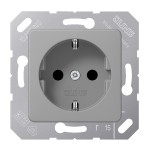 JUNG CD5120BFGR SCHUKO®-Steckdose, 16 A 250 V ~, Thermoplast, 50 x 50 mm, grau 