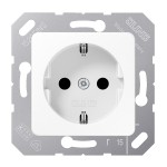 JUNG CD5120BFWW SCHUKO®-Steckdose, 16 A 250 V ~, Thermoplast, 50 x 50 mm, alpinweiß 