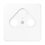 JUNG CD561SATWW Abdeckung für Universal-Sat/BK-Dosen 1fach, Thermoplast, Serie CD, alpinweiß 