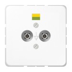 JUNG CD565-2WW Potentialausgleich-Steckdose, Duroplast, Serie CD, alpinweiß 