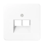 JUNG CD569-2UAWW Abdeckung für IAE/UAE-Anschlussdosen, 2 x 8-polig, Thermoplast, Serie CD, alpinweiß 