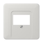 JUNG CD569TLG Abdeckung für TAE-Anschlussdosen, 1fach, Thermoplast, Serie CD, lichtgrau 