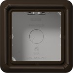 JUNG CD581ABR Aufputz-Kappe 1fach, CD 500 Aufputz, Duroplast, braun, senkrechte und waagerechte Montage 