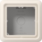 JUNG CD581AW Aufputz-Kappe 1fach, CD 500 Aufputz, Duroplast, weiß, senkrechte und waagerechte Montage 