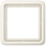 JUNG CD581W Rahmen 1fach, CD 500, IP 44, Duroplast, weiß, senkrechte und waagerechte Montage 