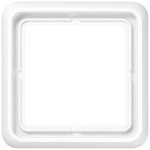 JUNG CD581WUWW Rahmen 1fach, CD 500, IP 44, Thermoplast, alpinweiß, senkrechte und waagerechte Montage 