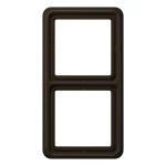 JUNG CD582BR Rahmen 2fach, CD 500, IP 44, Duroplast, braun, senkrechte und waagerechte Montage 
