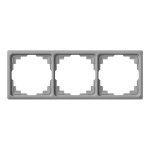 JUNG CD583KGR Rahmen für Kabelkanal-Installation 3fach, Kabelkanal CD, Thermoplast, grau, senkrechte und waagerechte Montage 