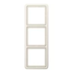 JUNG CD583W Rahmen 3fach, CD 500, IP 44, Duroplast, weiß, senkrechte und waagerechte Montage 