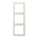 JUNG CD583WUW Rahmen 3fach, CD 500, IP 44, Thermoplast, weiß, senkrechte und waagerechte Montage 