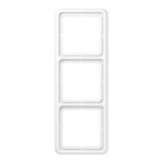 JUNG CD583WW Rahmen 3fach, CD 500, IP 44, Duroplast, alpinweiß, senkrechte und waagerechte Montage 