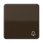 JUNG CD590KBR Wippe 1fach, Symbol Klingel, Duroplast, Serie CD, braun 