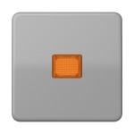 JUNG CD590KOBFGR Wippe 1fach, mit Lichtaustrittsfenster, Thermoplast, Serie CD, grau 