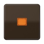 JUNG CD590KOBR Wippe 1fach, mit Lichtaustrittsfenster, Duroplast, Serie CD, braun 