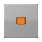 JUNG CD590KOGR Wippe 1fach, mit Lichtaustrittsfenster, Duroplast, Serie CD, grau 