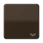 JUNG CD590LBR Wippe 1fach, Symbol Licht, Duroplast, Serie CD, braun 