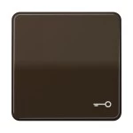 JUNG CD590TBR Wippe 1fach, Symbol Tür, Duroplast, Serie CD, braun 