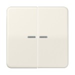 JUNG CD595KO5 Wippe 2fach, mit Lichtleiter, Duroplast, Serie CD, weiß 