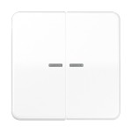 JUNG CD595KO5BFWW Wippe 2fach, mit Lichtleiter, Thermoplast, Serie CD, alpinweiß 