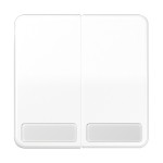 JUNG CD595NAWW Wippe 2fach, mit Schriftfeld, Duroplast, Serie CD, alpinweiß 