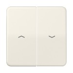 JUNG CD595PBF Wippe 2fach, mit Pfeilsymbolen, Thermoplast, Serie CD, weiß 