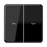 JUNG CD595PSW Wippe 2fach, mit Pfeilsymbolen, Duroplast, Serie CD, schwarz 