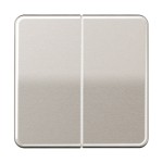 JUNG CD595PT Wippe 2fach, Aluminium eloxiert, Serie CD, platin 