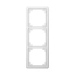 JUNG CDP583WW Rahmen 3fach, CD PLUS, Duroplast, alpinweiß, senkrechte und waagerechte Montage 