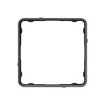 JUNG CDP81SWM Applikations-Rahmen, CD PLUS, Thermoplast, schwarz-metallic 