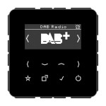 JUNG DABCDSW Smart Radio DAB+, Serie CD, schwarz 