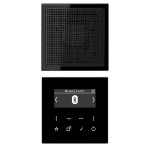 JUNG DABLS1BTSW Smart Radio DAB+ Bluetooth®, Set Mono 1fach, Serie LS, schwarz 