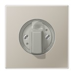 JUNG ES1941 Abdeckung für Drehschalter 1fach, Serie LS, Edelstahl 