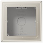 JUNG ES2581A-L Aufputz-Kappe 1fach, LS CUBE, Duroplast lackiert, Edelstahl, senkrechte und waagerechte Montage 