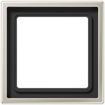 JUNG ES2981 Rahmen 1fach, LS 990, IP 44, Edelstahl, senkrechte und waagerechte Montage 