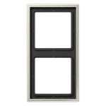 JUNG ES2982 Rahmen 2fach, LS 990, IP 44, Edelstahl, senkrechte und waagerechte Montage 