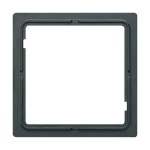 JUNG FD981Z Zwischenrahmen, FLAT DESIGN, Thermoplast, schwarz, senkrechte und waagerechte Montage 