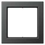 JUNG FDAL2981AN Rahmen 1fach, FLAT DESIGN, Aluminium lackiert, anthrazit, senkrechte und waagerechte Montage 