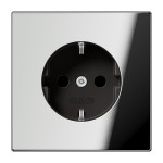 JUNG GCR1520KI SCHUKO®-Steckdose, 16 A 250 V ~, SAFETY+, Serie LS, glanzchrom 