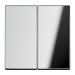 JUNG GCR2995 Wippe 2fach, Serie LS, glanzchrom 