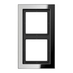 JUNG GCRD2982 Rahmen 2fach, LS-DESIGN, glanzchrom, senkrechte und waagerechte Montage 