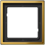 JUNG GO2981 Rahmen 1fach, LS 990, Metall goldfarben PVD-beschichtet, goldfarben, senkrechte und waagerechte Montage 
