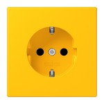 JUNG LC1520KI263 SCHUKO®-Steckdose, 16 A 250 V ~, SAFETY+, Duroplast lackiert, Serie LS, le jaune vif (4320W) 