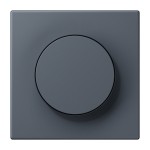 JUNG LC1740262 Abdeckung mit Drehknopf 1fach, Duroplast lackiert, Serie LS, gris foncé 59 (4320U) 