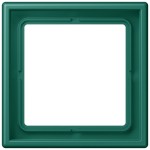 JUNG LC981216 Rahmen 1fach, LS 990, Duroplast lackiert, vert anglais (32040), senkrechte und waagerechte Montage 