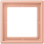JUNG LC981231 Rahmen 1fach, LS 990, Duroplast lackiert, rose clair (32102), senkrechte und waagerechte Montage 