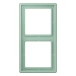 JUNG LC982217 Rahmen 2fach, LS 990, Duroplast lackiert, vert anglais clair (32041), senkrechte und waagerechte Montage 